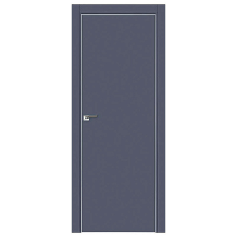 Межкомнатная дверь Profil Doors ПрофильДоорс 1 E кромка мат 4 Антрацит Глухая (фото 1)