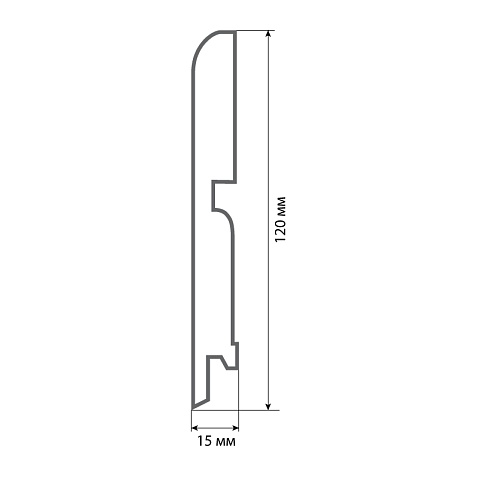 Finitura dekor R13 120х15х2400/ 100 (фото 2)