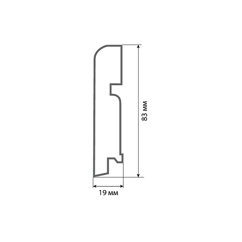 Finitura dekor R13 83х19х2400/ 100 (фото 2)