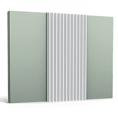 Стеновые панели Orac 3D W108F Zigzag (гибкие) Белый (фото 1)