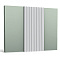 Стеновые панели Orac 3D W108F Zigzag (гибкие) Белый (миниатюра фото 1)