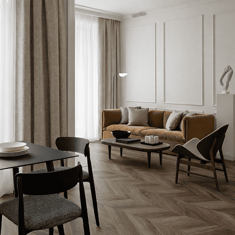 Alpine Floor Herringbone 8 4V 33 (CH) LF102-10A Дуб Бордо (фото 4)