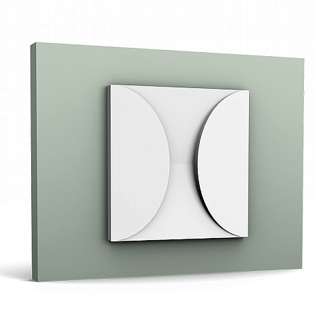 Стеновые панели Orac 3D W107 Circle Белый (фото 1)