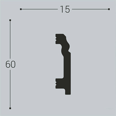 XPS П 1 60х15/ Белый (фото 2)