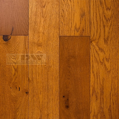DW FLOORING 14 мм Дуб светло-коричневый DW LEY 009 лак матовый с фаской (фото 1)